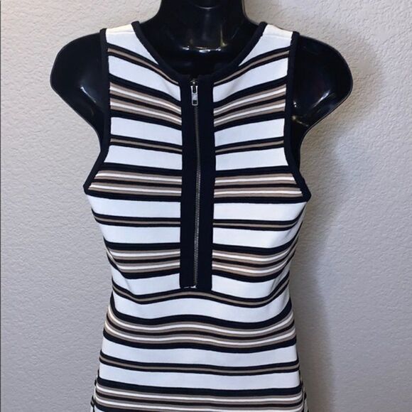 𝅺FELICITY & Coco Bodycon Bandage Striped Dress - Picture 8 of 11